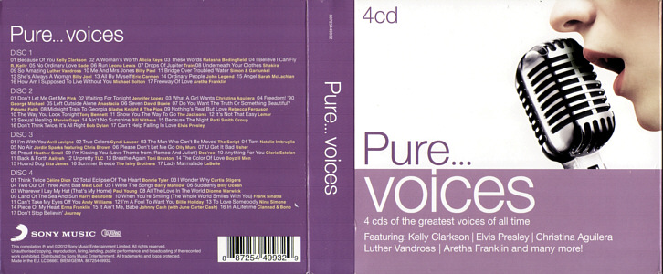 Pure.... Voices - EU 2012 - Sony Music 88725449932 - Elvis Presley Various Artists CD