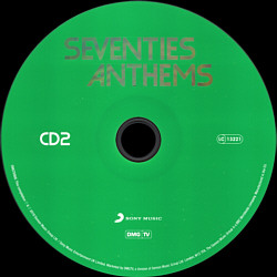 Seventies Anthems - Sony Music DMGTV068 - UK 2018 - Elvis Presley Various Artists CD
