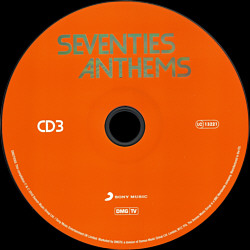 Seventies Anthems - Sony Music DMGTV068 - UK 2018 - Elvis Presley Various Artists CD