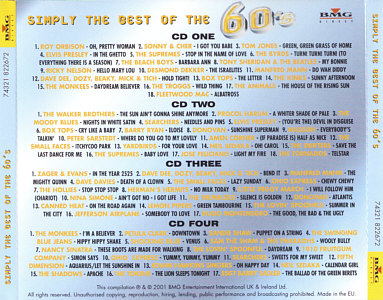 Simply The Best Of The 60's