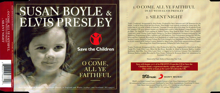 Susan Boyle & Elvis Presley - EU 2013 - Sony 88883796642