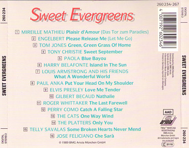 Sweet Evergreens - Germany 1989 - BMG Arola