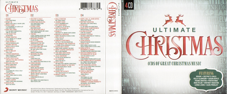 Ultimate Christmas - EU 2015 - Sony Music 88875147872-  Elvis Presley Various Artists CD